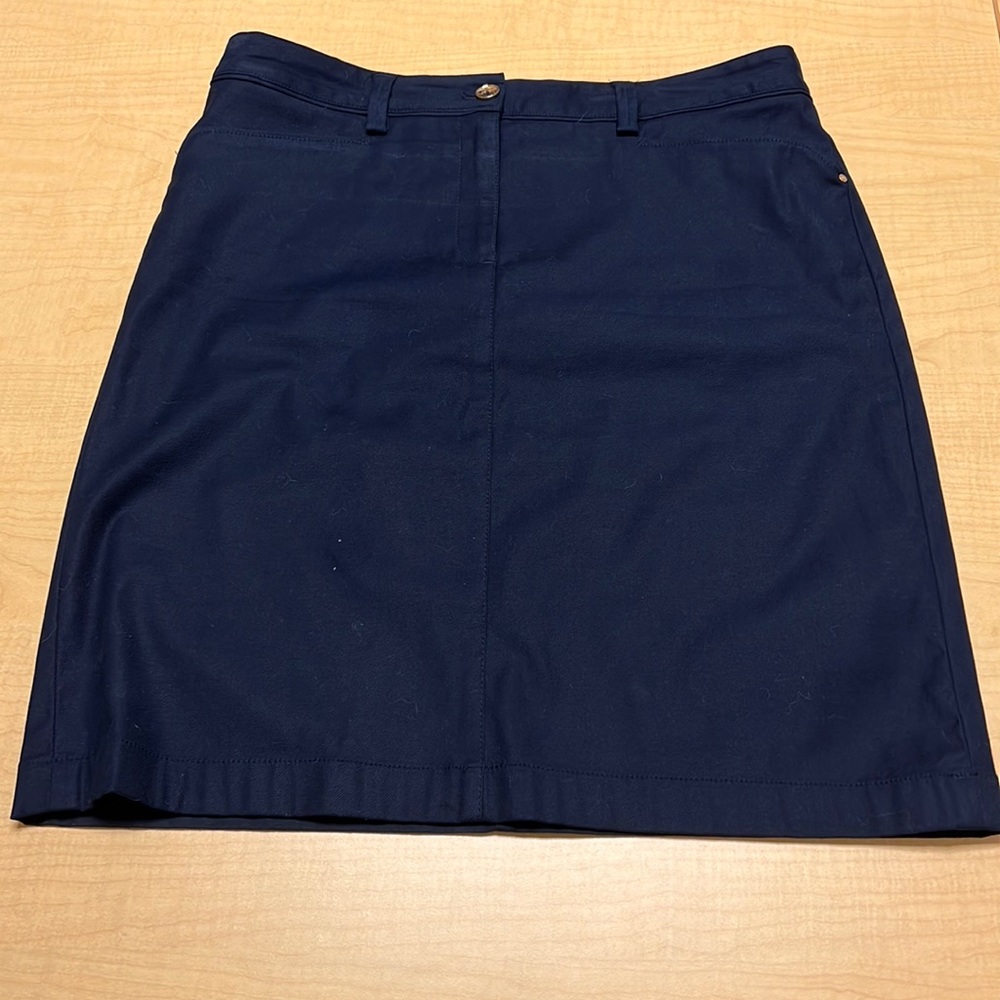 Jones‎ New York stretch dark denim skirt, size 12